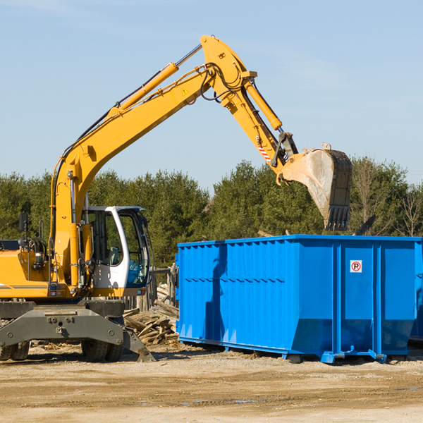 are there any restrictions on where a residential dumpster can be placed in Watson